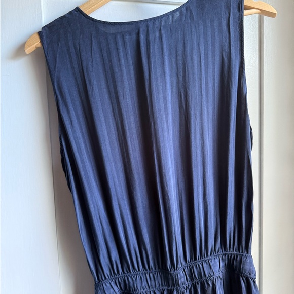Club Monaco Navy Sleeveless Button-Up Jumpsuit - Picture 9 of 10